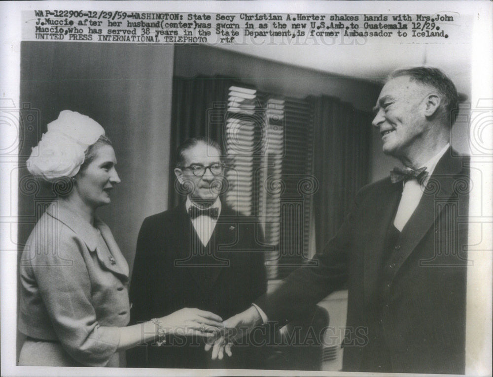 1959 Press Photo Mrs.John J. Muccie - Historic Images