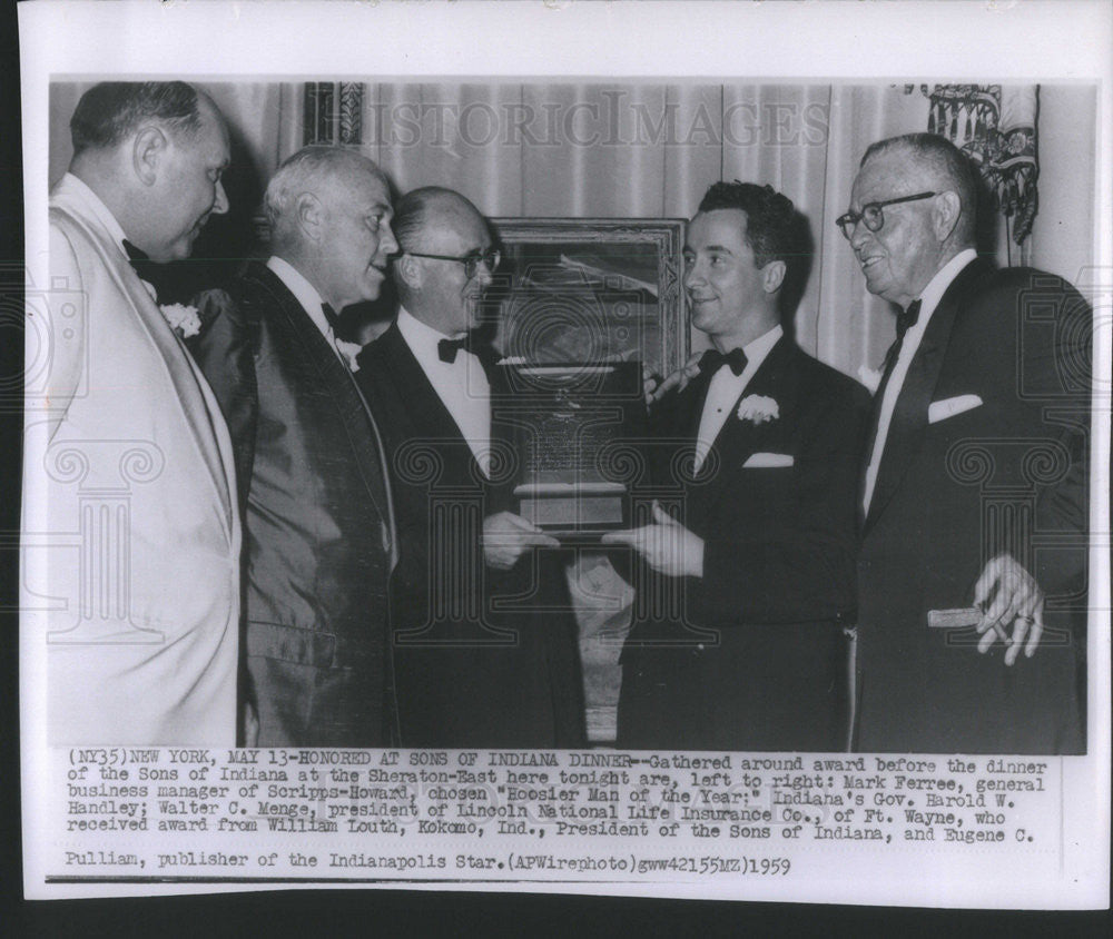 1959 Press Photo Walter C. Menge - Historic Images