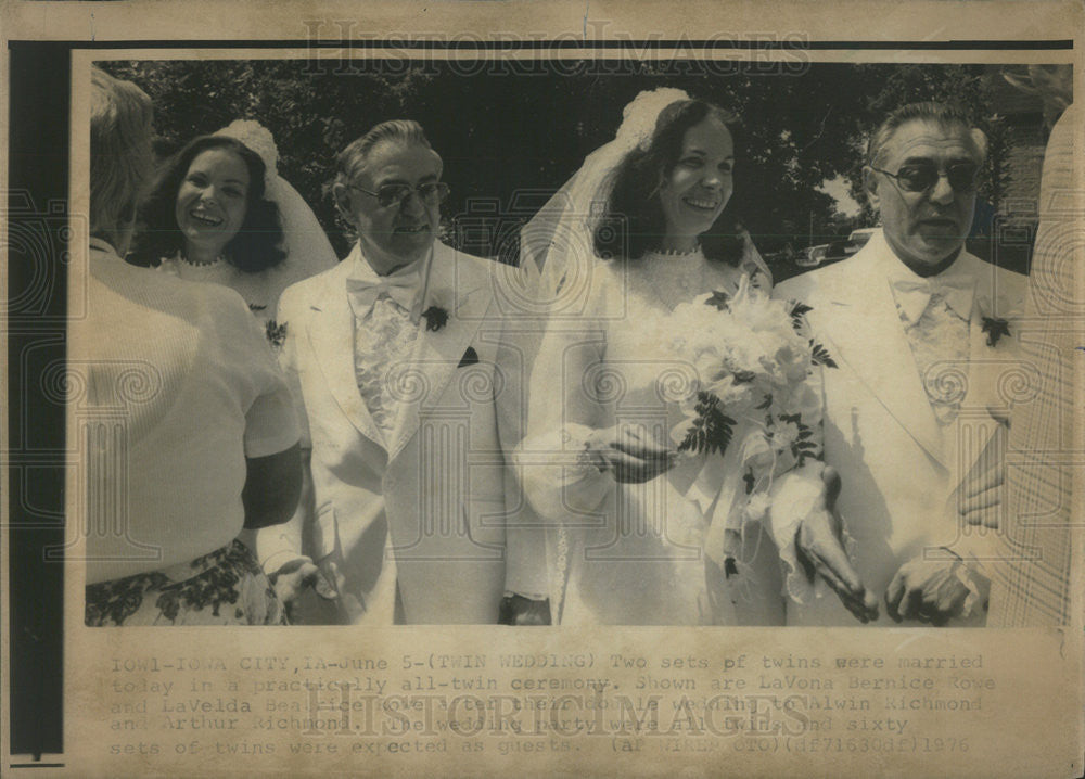 1976 Press Photo LaVona Bernice Rowe LaVelda Beatrice Alwin Richmond Arthur - Historic Images