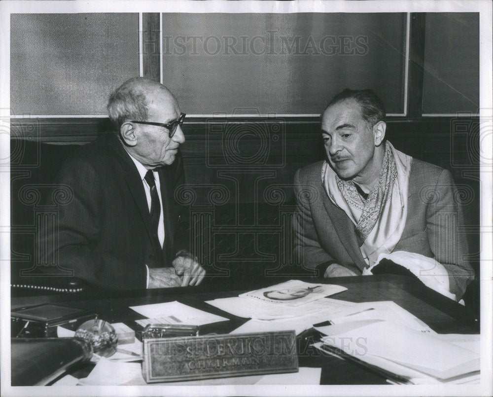 Press Photo Actor Sam Levene in Seidman and Son with Samuel Levin - Historic Images