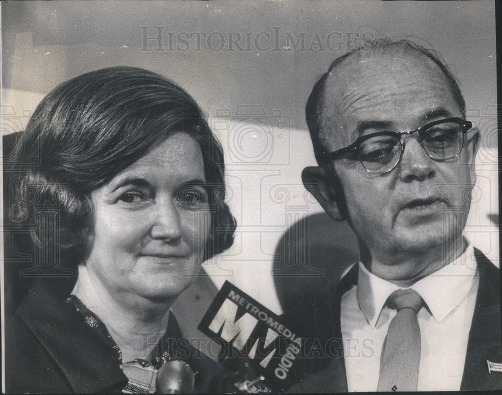 1968 Press Photo Governor Lester Maddox of Georgia with Wife - Historic Images