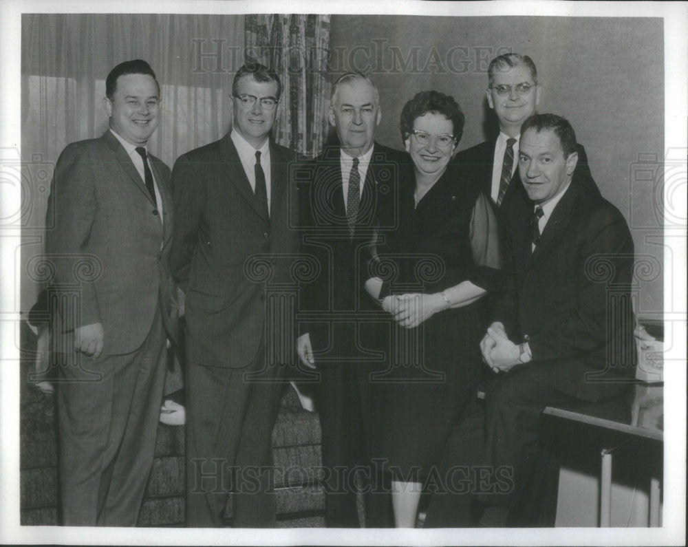 1963 Press Photo Natl Bowling Council.B Williams,T Meade,A.L Ebersole,A&gt;e Crowe - Historic Images