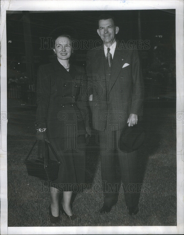 1948 Press Photo Amb.to Brazil William Pawley and wife - Historic Images