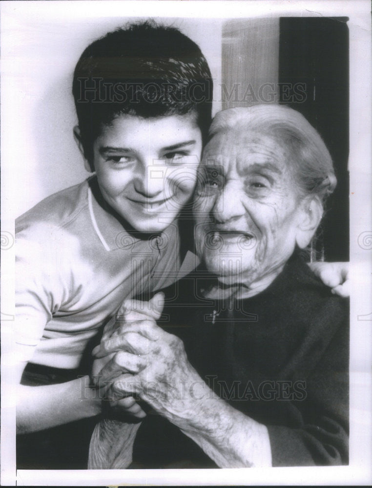 1963 Press Photo Mrs Partikousis of Pennsylvainia is 114 Years Old - Historic Images