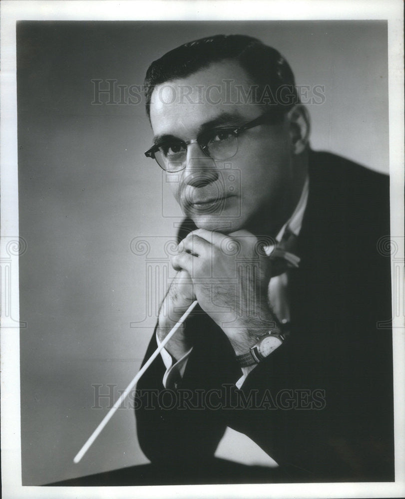 1971 Press Photo Gordon Peters conductor Civic Orchestra - Historic Images