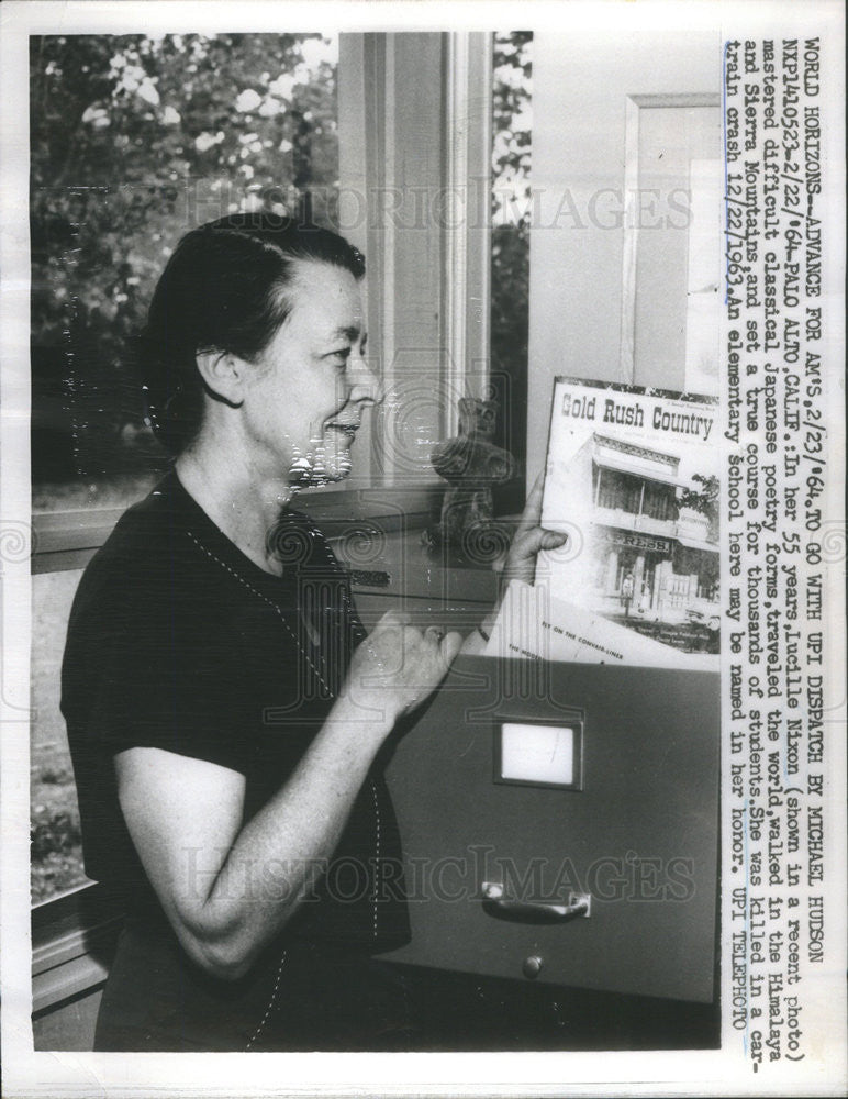 1964 Press Photo Lucille Nixon - Historic Images