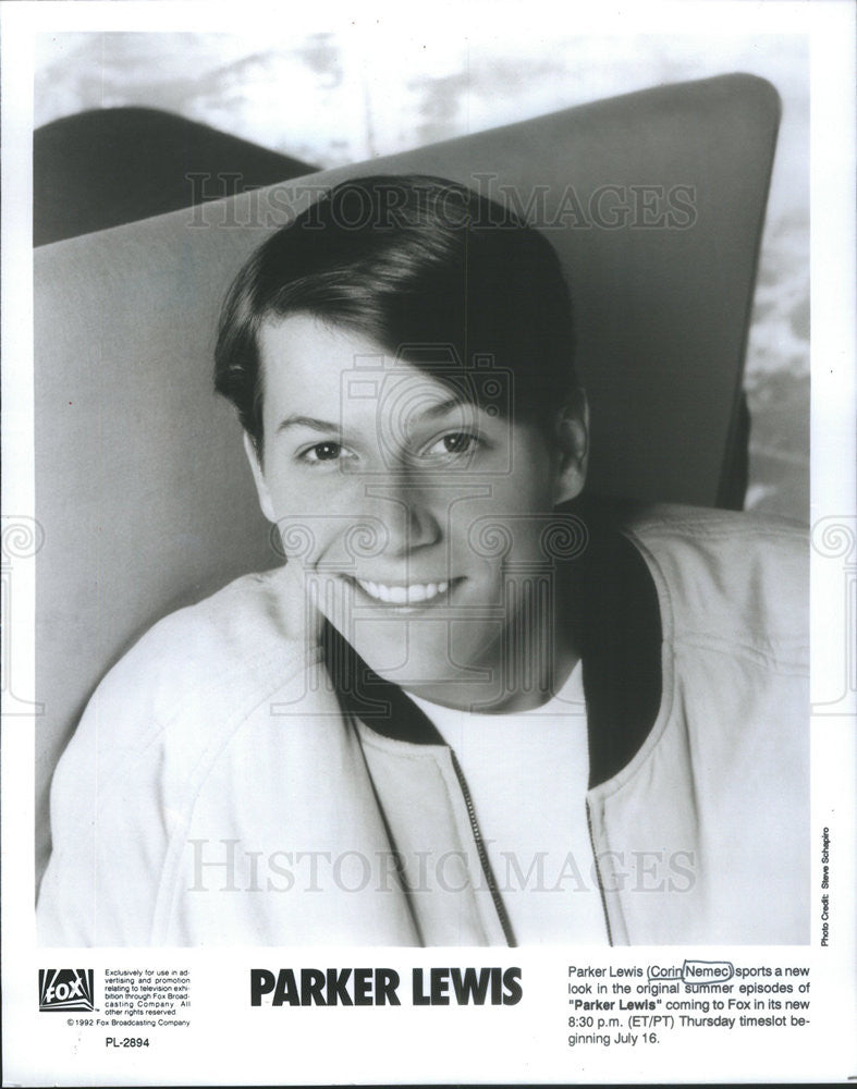 1992 Press Photo  Corin Nemec in &quot;Parker Lewis&quot; - Historic Images