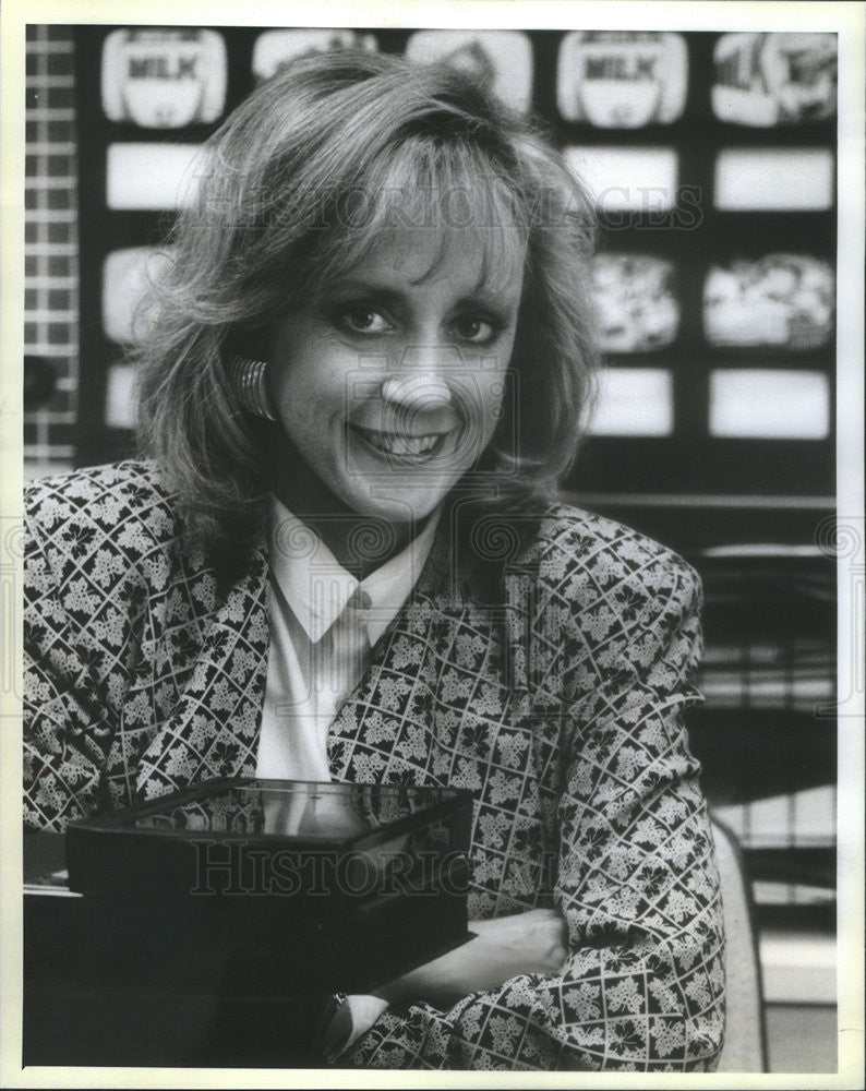 1986 Press Photo Liz Nickle VP of Darcy Maus  - Historic Images