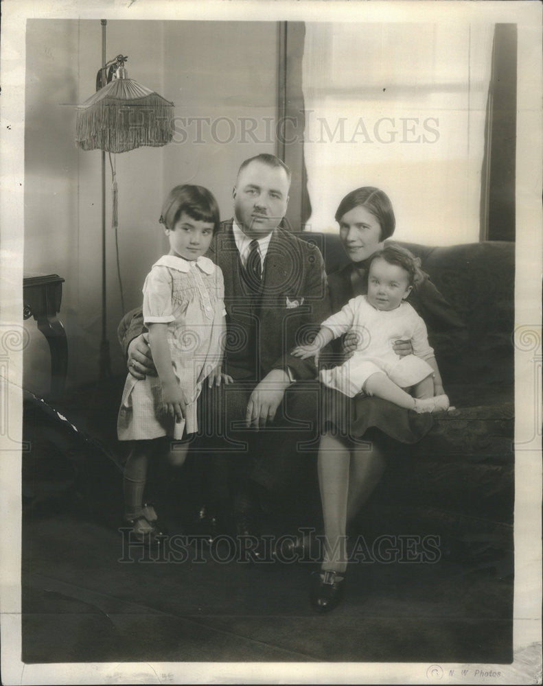 1926 Press Photo Congressman Melvin J Maas and Family - Historic Images
