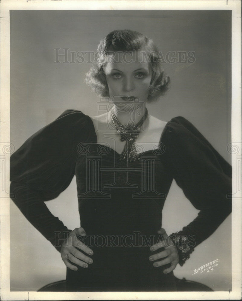 1936 Press Photo jane Pickens Actress - Historic Images