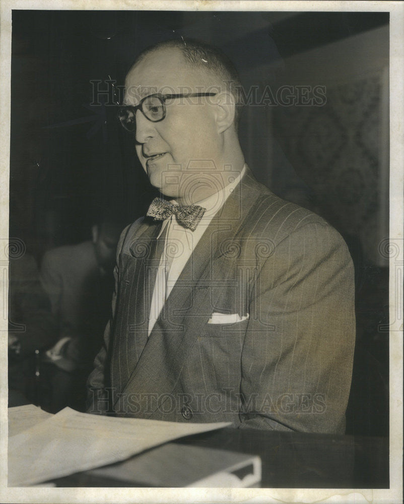 1952 Press Photo Dr. Paul Ludeman husband of woman who was killed - Historic Images