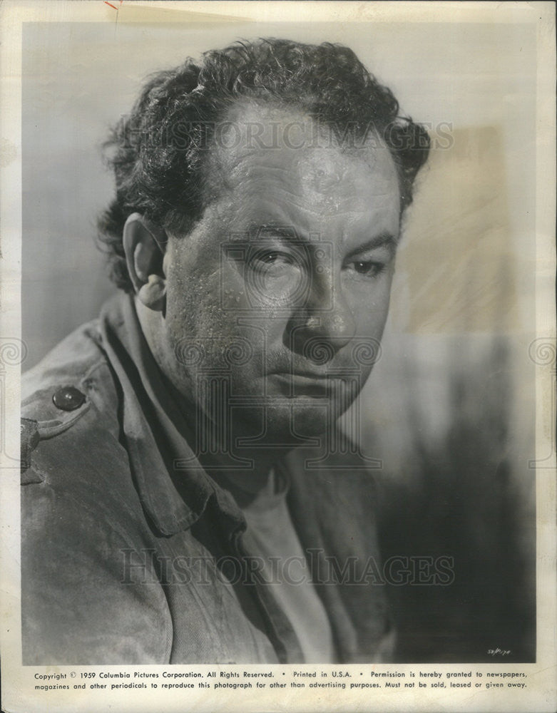 1959 Press Photo Leo McKern stars in the film &quot;Yesterday&#39;s Enemies&quot; - Historic Images