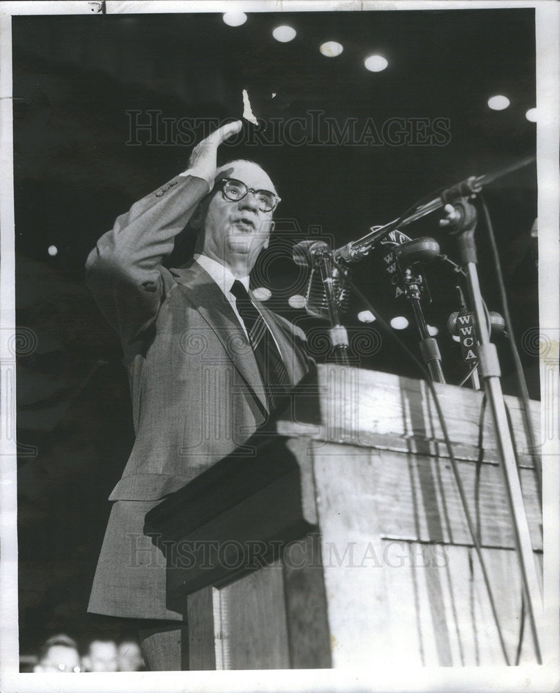 1952 Press Photo Phil Murray Striking Steel Workers Gary Indiana - Historic Images