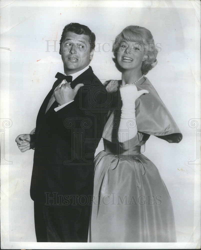 1963 Press Photo Gordon And Sheila MacRae ABC Show Hollywood Deb Stars Of 1964 - Historic Images