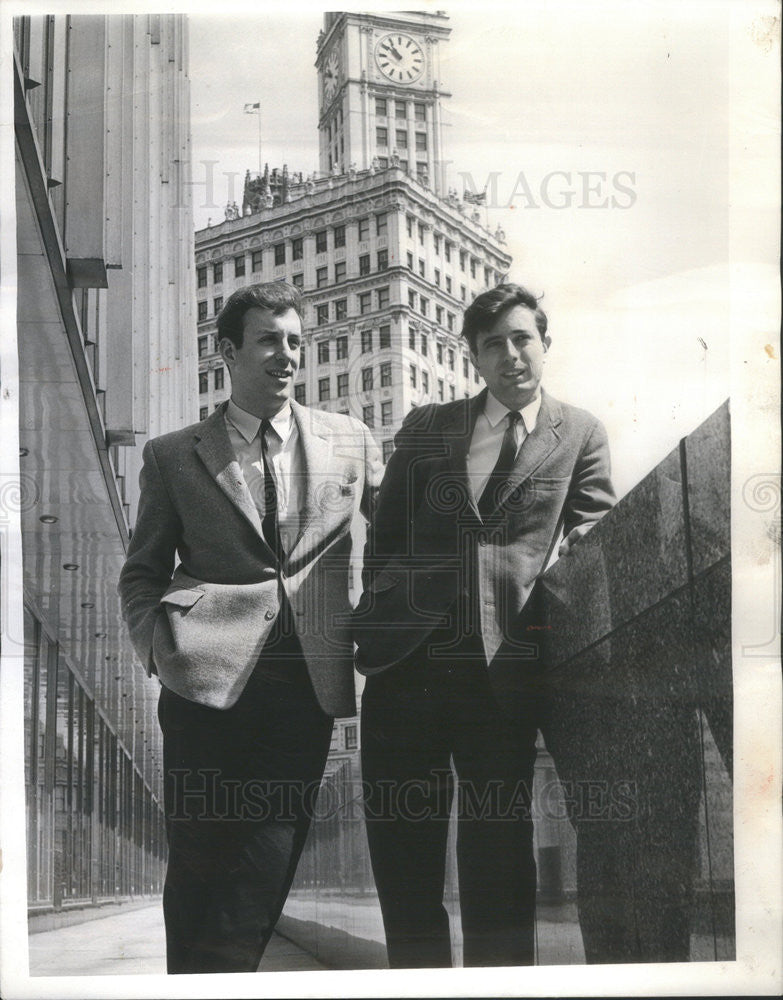 1965 Press Photo Benjamin Manester and Phillip Kaufman. - Historic Images