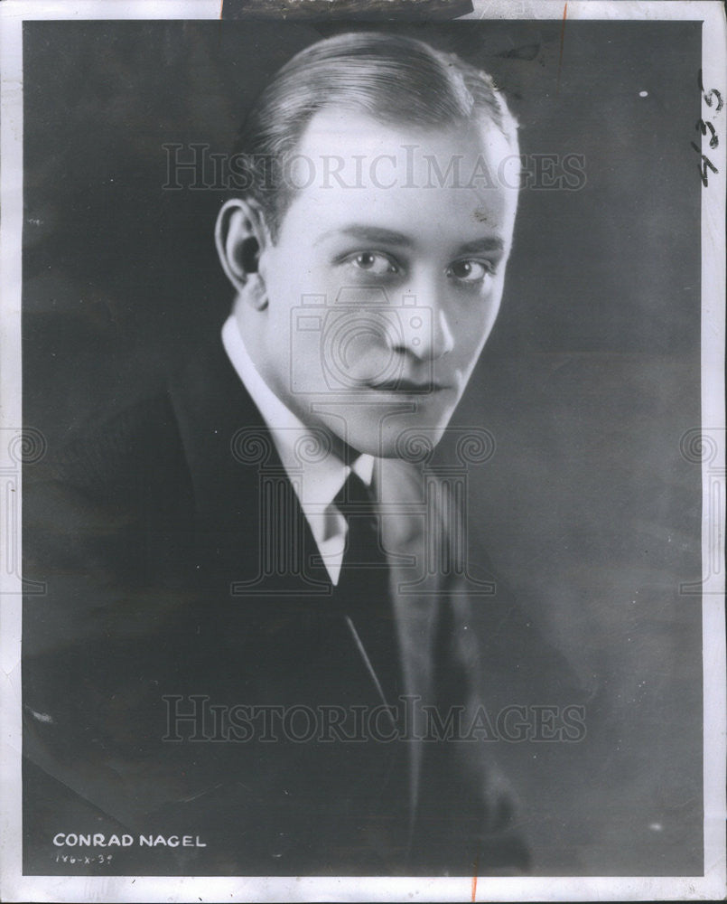 1960 Press Photo Conrad Nagel,actor - Historic Images