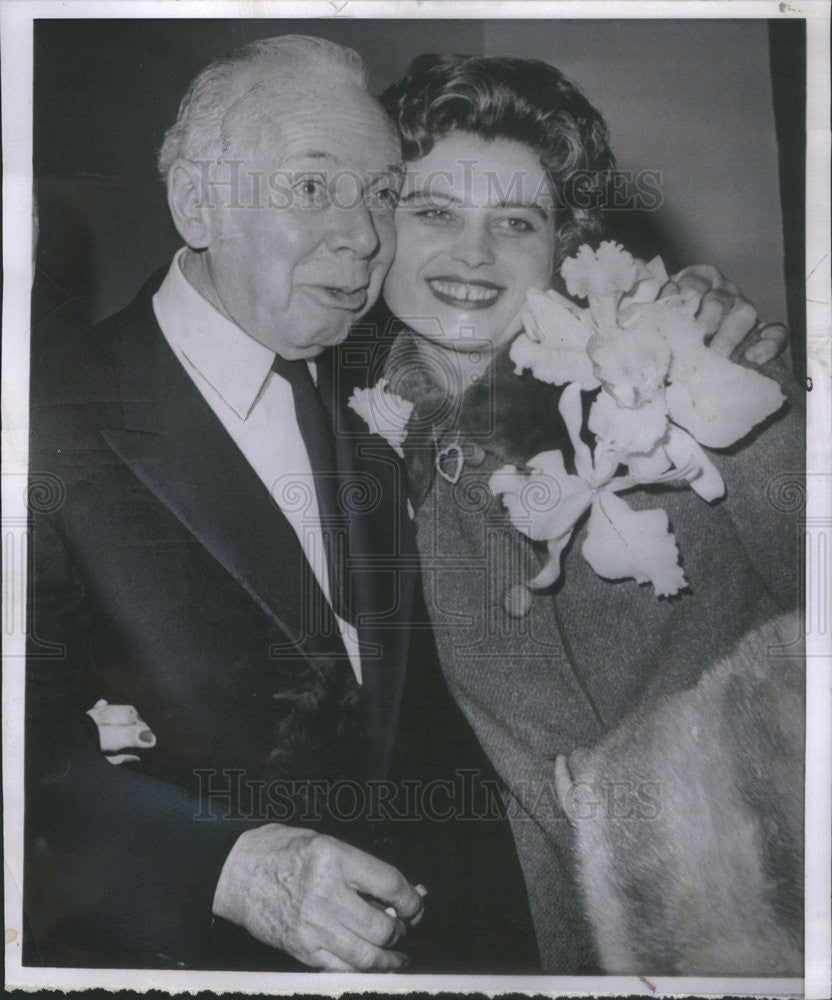 1960 Press Photo Thomas Manville  Christina Erdlen Wedding - Historic Images