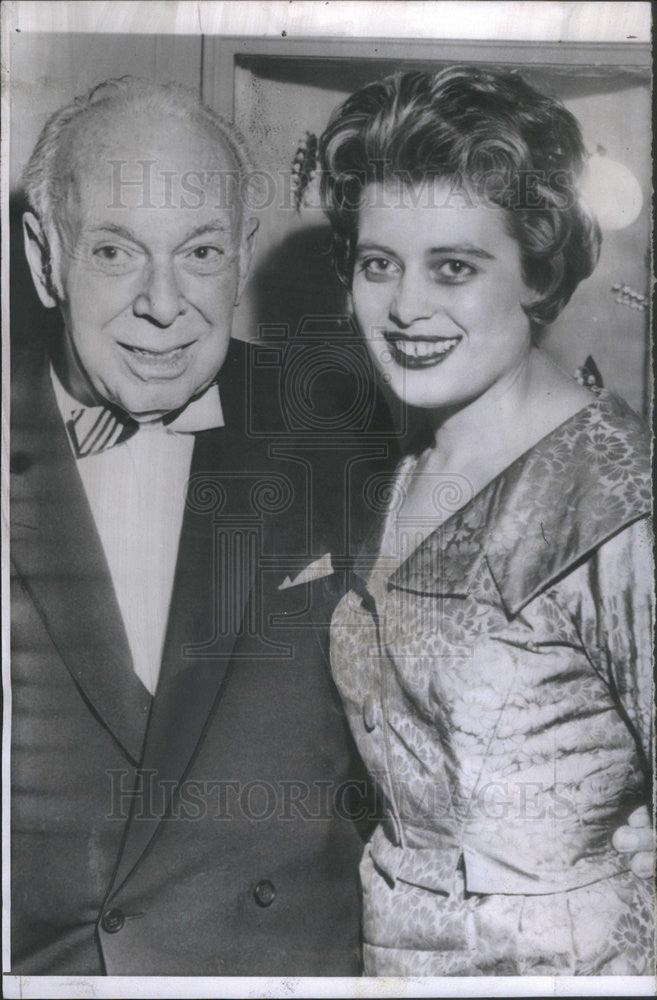 1959 Press Photo Thomas Manville Christina Erdlen Marriage - Historic Images