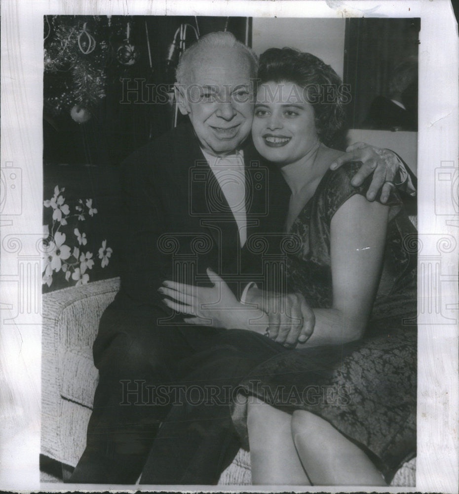 1959 Press Photo Thomas Manville Christina Erdlen Marriage - Historic Images