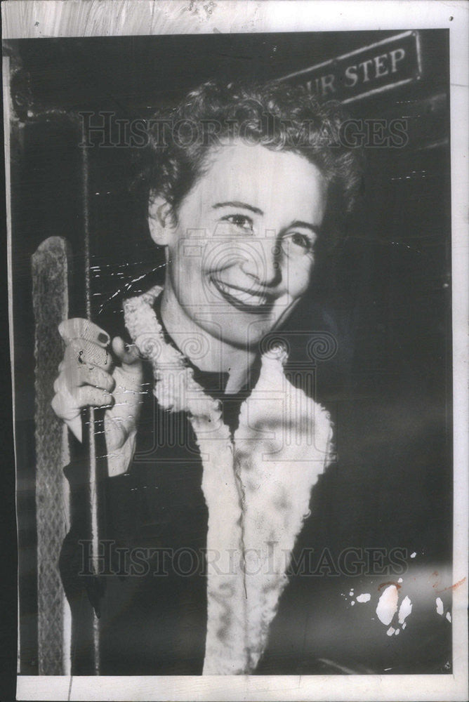 1948 Press Photo Tommy Manville Eighth Wife Georgina Campbell Divorce - Historic Images