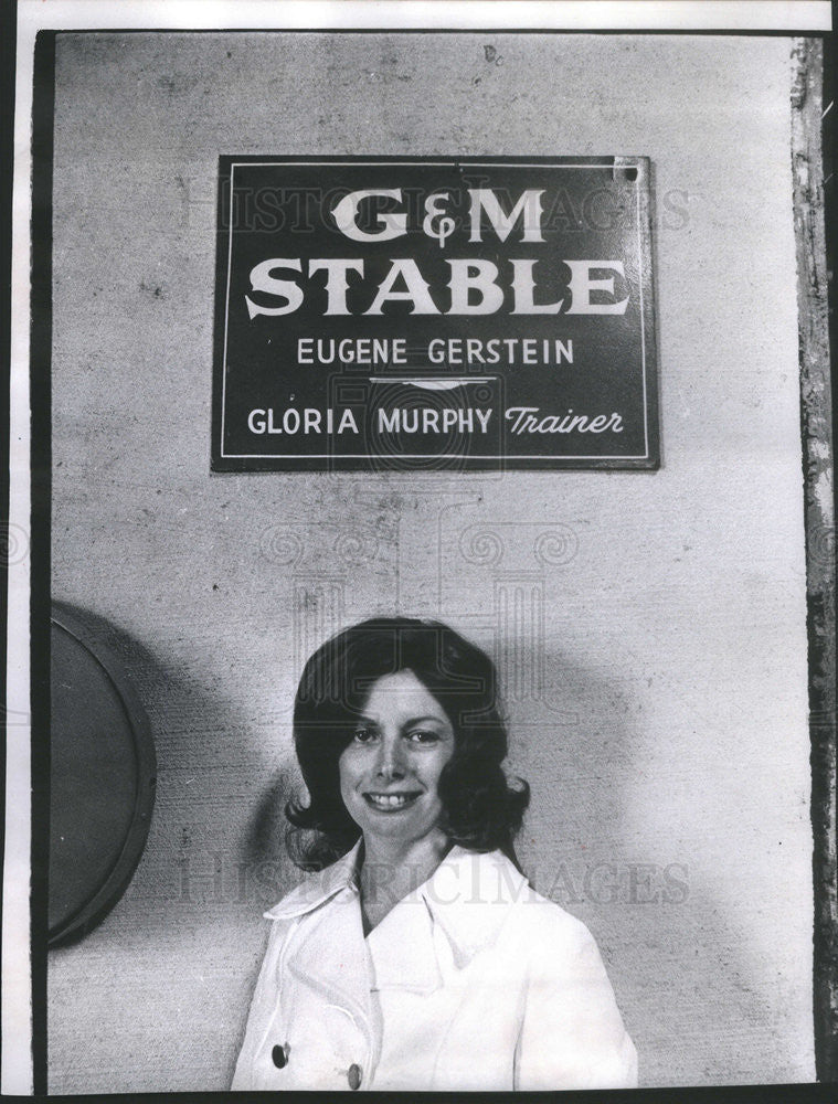 1973 Press Photo Gloria Murphy stable - Historic Images