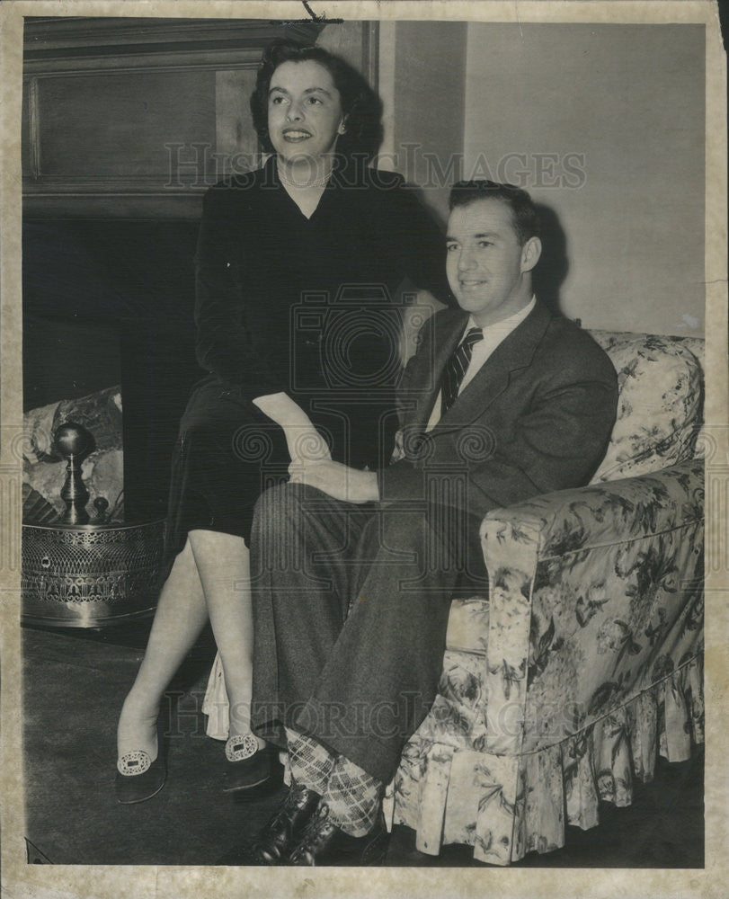 1950 Press Photo Nancy Underwood Dr henrly apfelbach - Historic Images