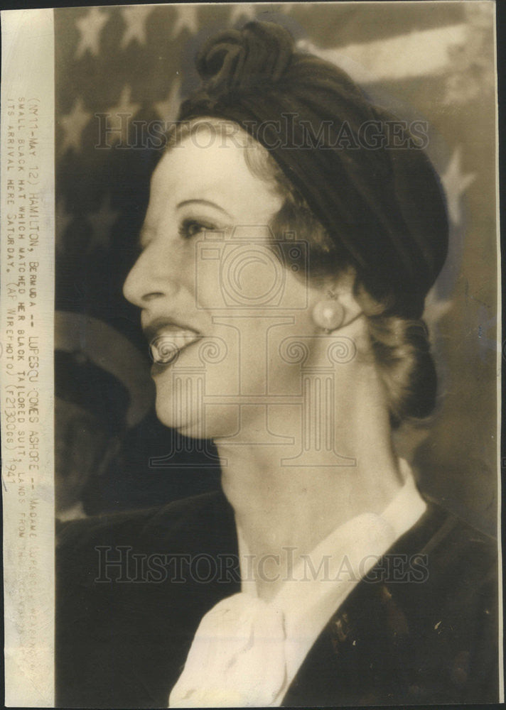 1941 Press Photo Madame Magda Lupescu - Historic Images