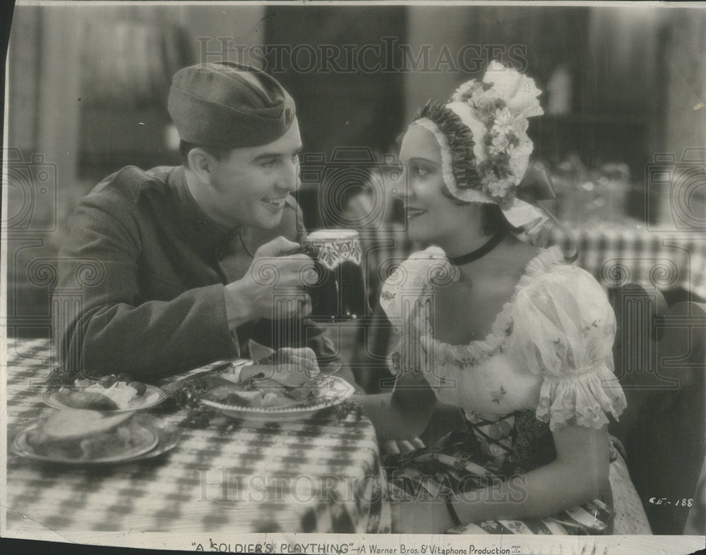 1931 Press Photo Ben Lyon Actor Lotti Loder Actress Soldier's Playthin ...