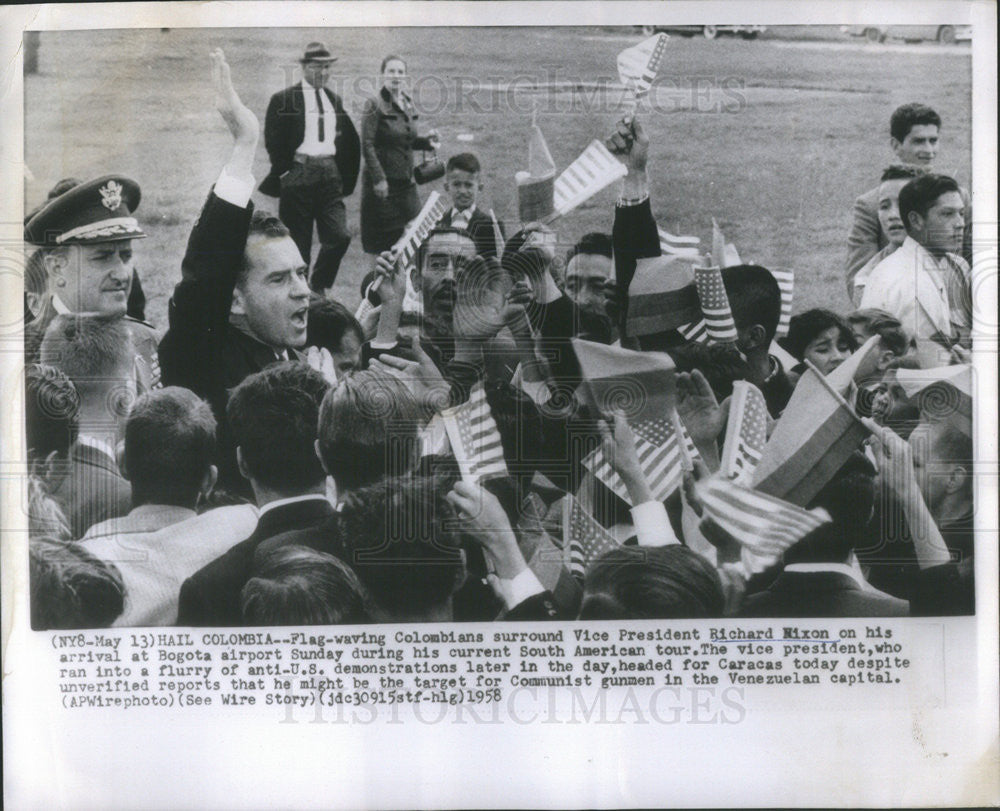 1958 Press Photo vice President richard Nixon - Historic Images