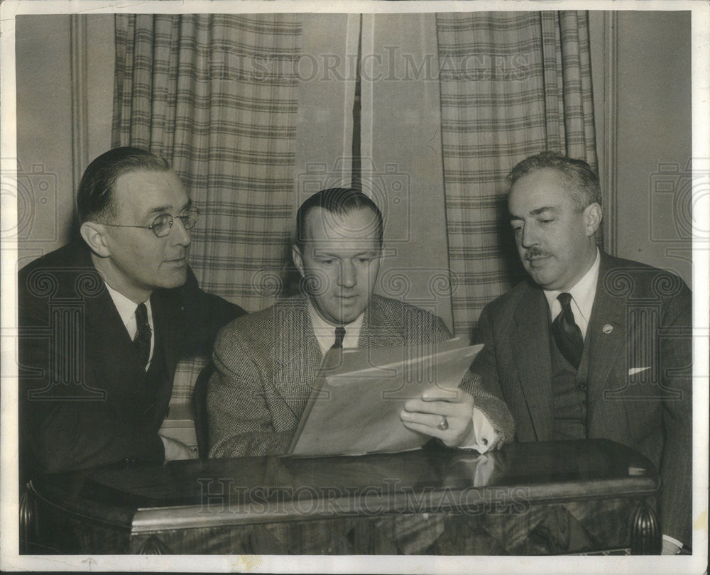 1951 Press Photo Mortgage Bankers Association Of America George Patterson - Historic Images