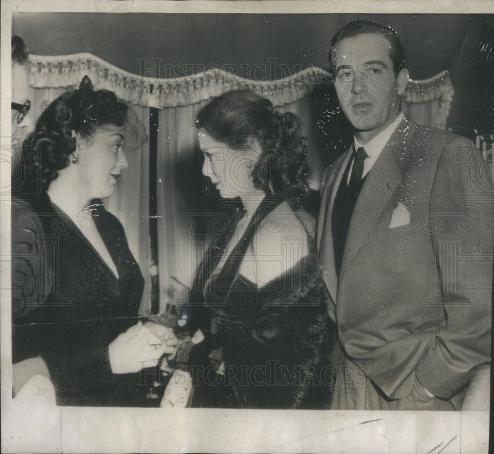 1952 Press Photo Anne Shirley, Arleen Whelan, and John Payne - Historic Images