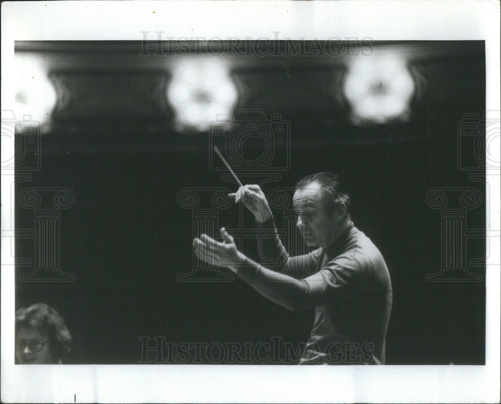 1981 Press Photo Gordon Peters American Conductor Percussionist - Historic Images