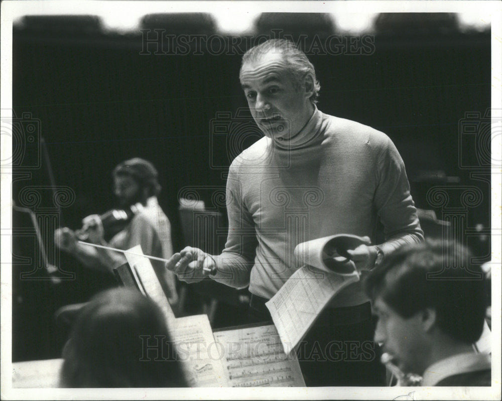 1981 Press Photo Gordon Peters American Conductor Percussionist - Historic Images