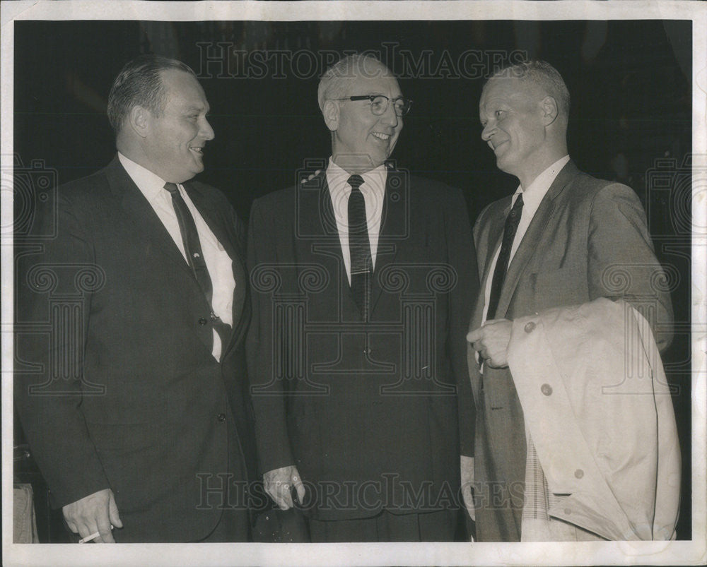 1961 Press Photo Allan Smietanka, Edward Lydon, Joseph Smietanka, attorney - Historic Images