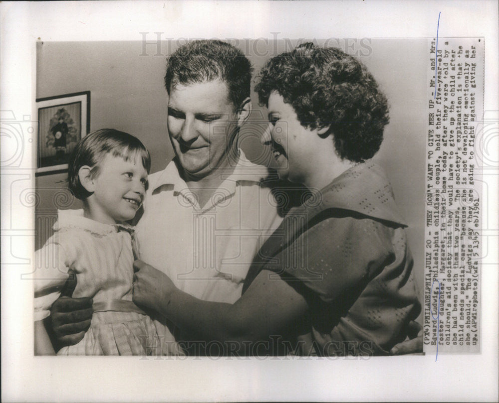 1961 Press Photo mr and mrs edward ludwig - Historic Images