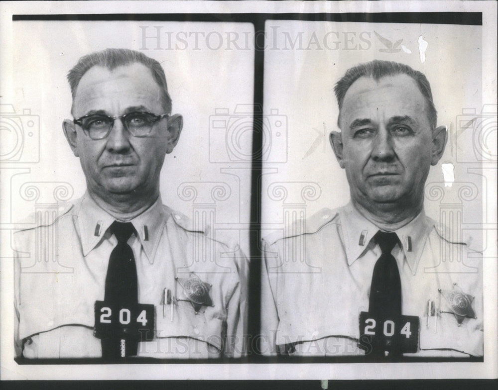 1961 Press Photo Lt Homer Nixon Cook County jail guard willed $250,000 by friend - Historic Images