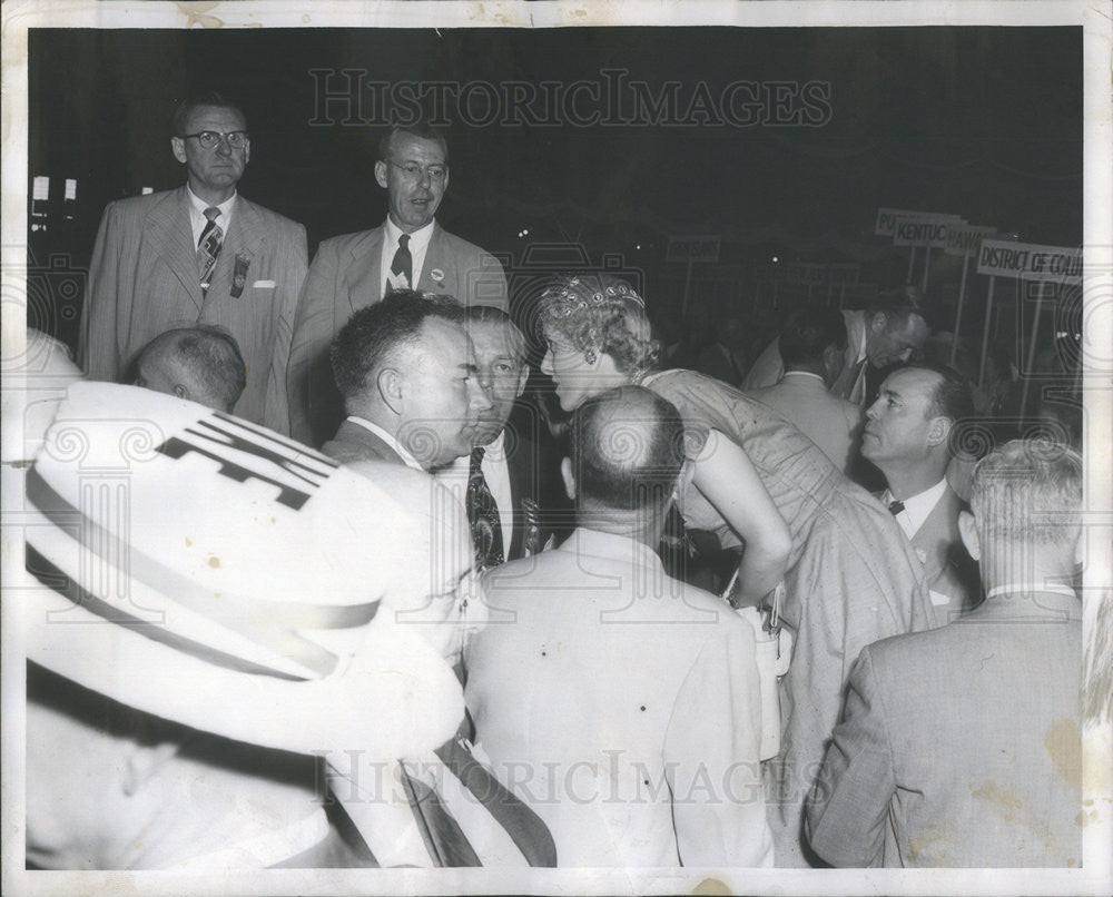 1952 Press Photo Clare Booth Luce Campaigning for Eisenhower - Historic Images