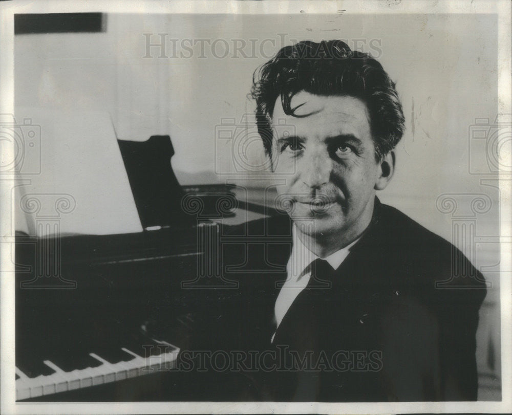 1961 Press Photo Peter Maag Swiss Conductor Musician - Historic Images