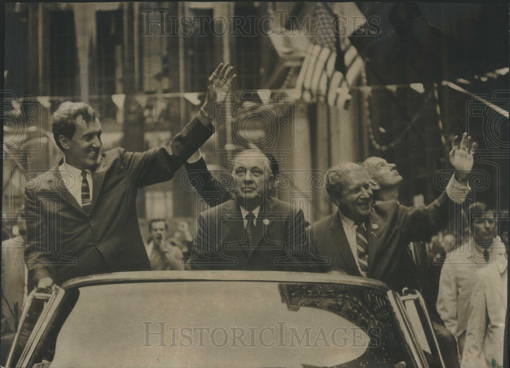 1968 Press Photo LaSalle Street Sen. Muskie Democratic Vice President candidate - Historic Images