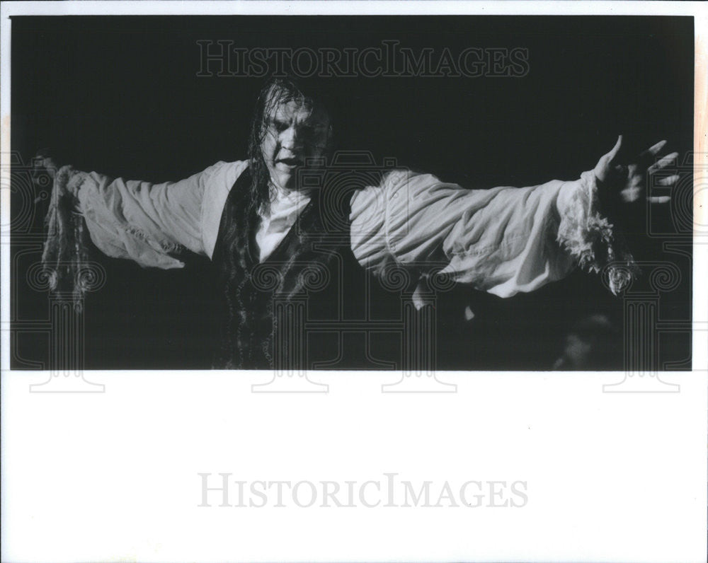 1993 Press Photo Rock Musician Meatloaf Live in Concert Riviera Chicago Performs - Historic Images