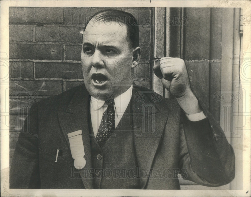 1935 Press Photo George Meany American Labor Union Leader - Historic Images