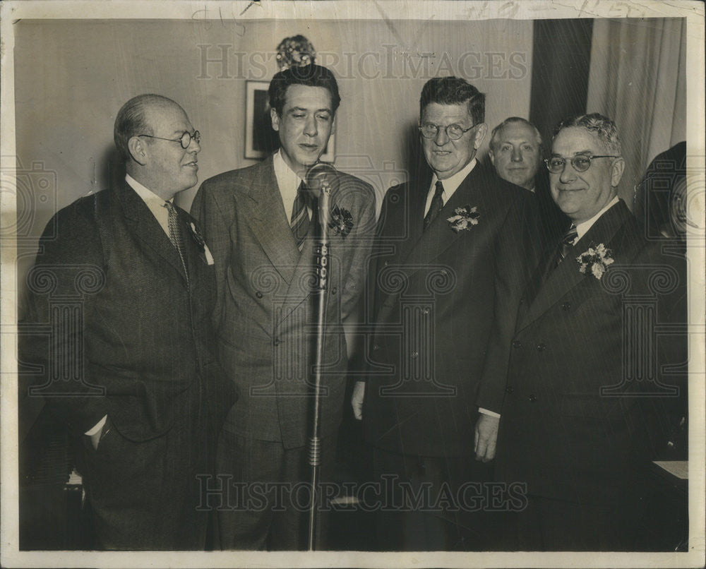 1940 Press Photo David Mayer Douglas Beatty Edward Kelly Raymond McKeough - Historic Images