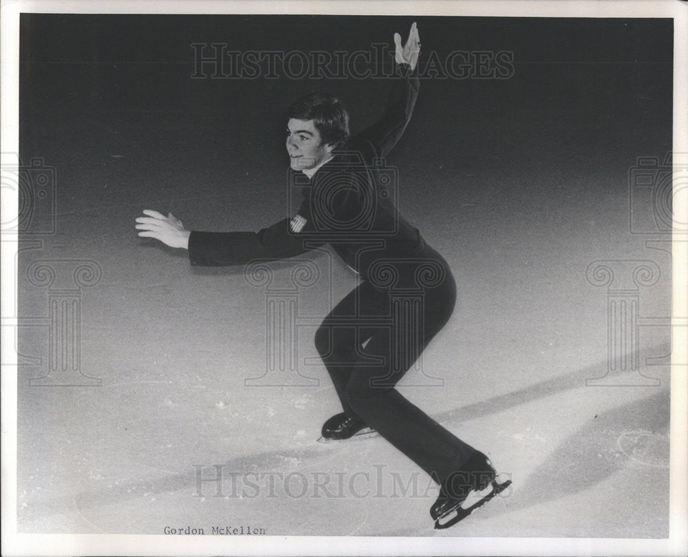 1973 Press Photo Gordon McKellen Figure Ice Skater - Historic Images