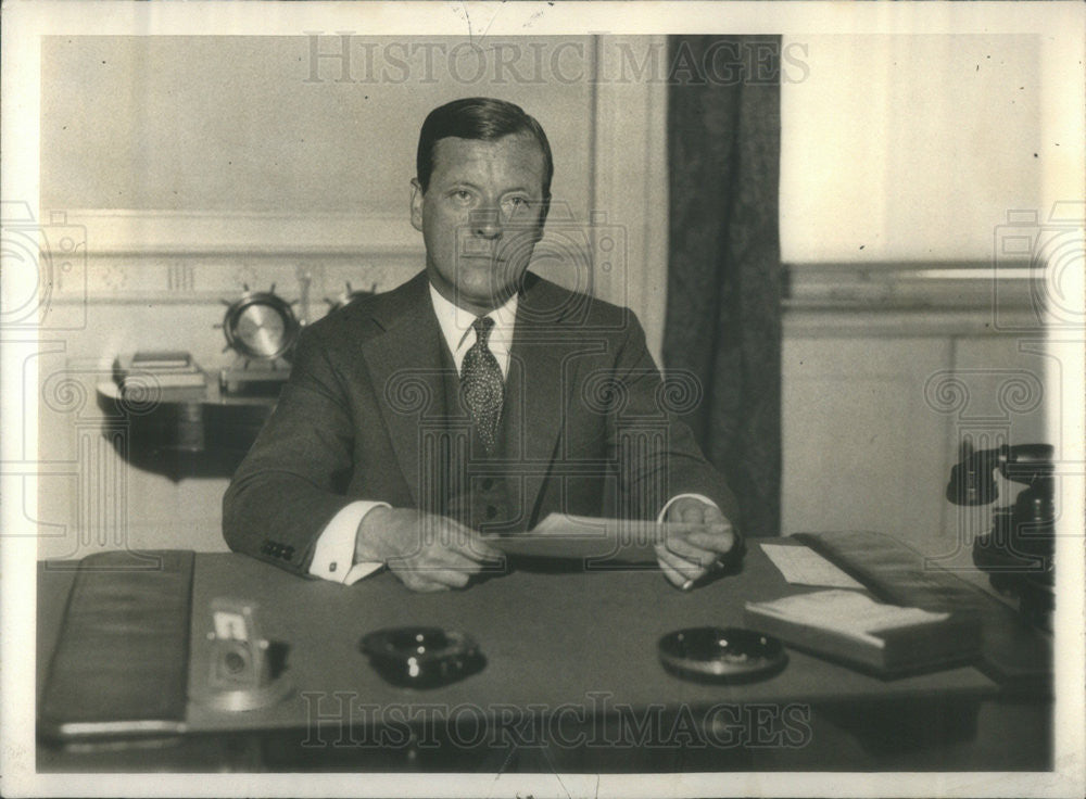 1932 Press Photo Joseph Vincent McKee New York City Mayor Replacing James Walker - Historic Images