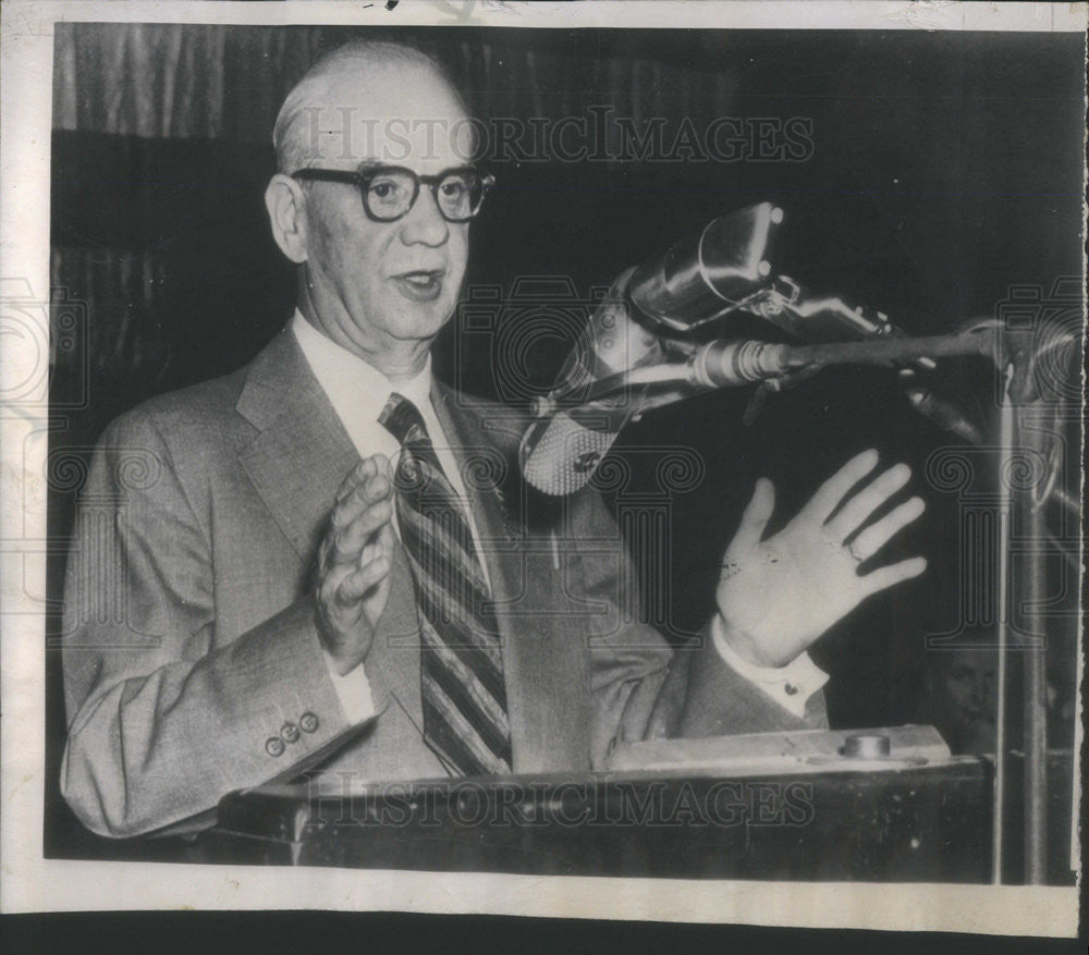 1952 Press Photo Philip Murray Steelworker Union President Opening Convention - Historic Images