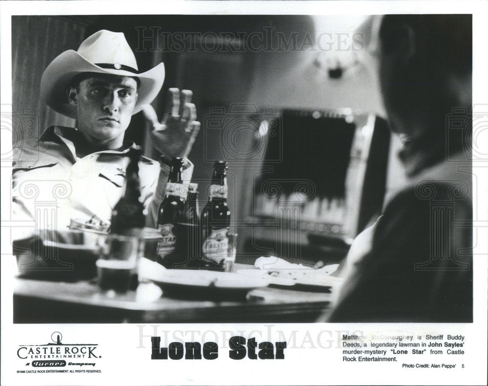1996 Press Photo Matthew McConaughey Stars As Buddy Deeds In &quot;Lone Star&quot; - Historic Images