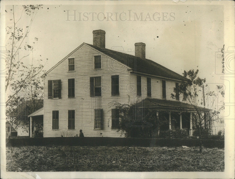 1923 Press Photo Treasury Secretary William McAdoo Childhood Home - Historic Images