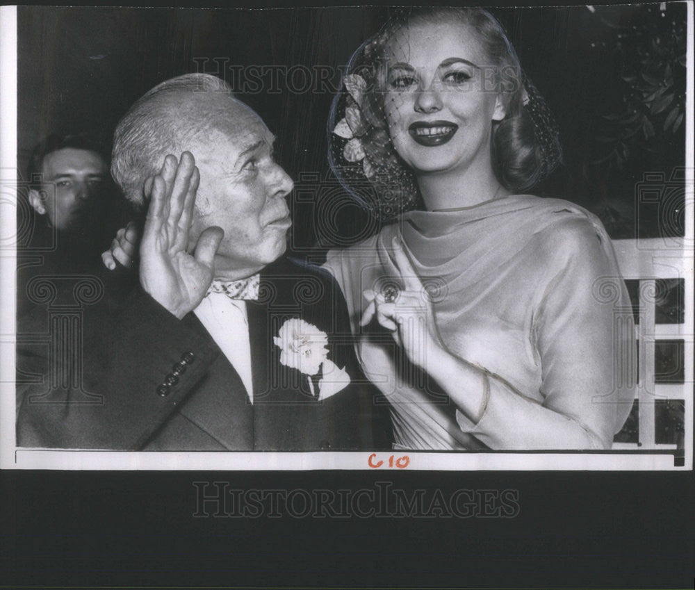 1957 Press Photo Tommy Manville, Pat Gaston - Historic Images