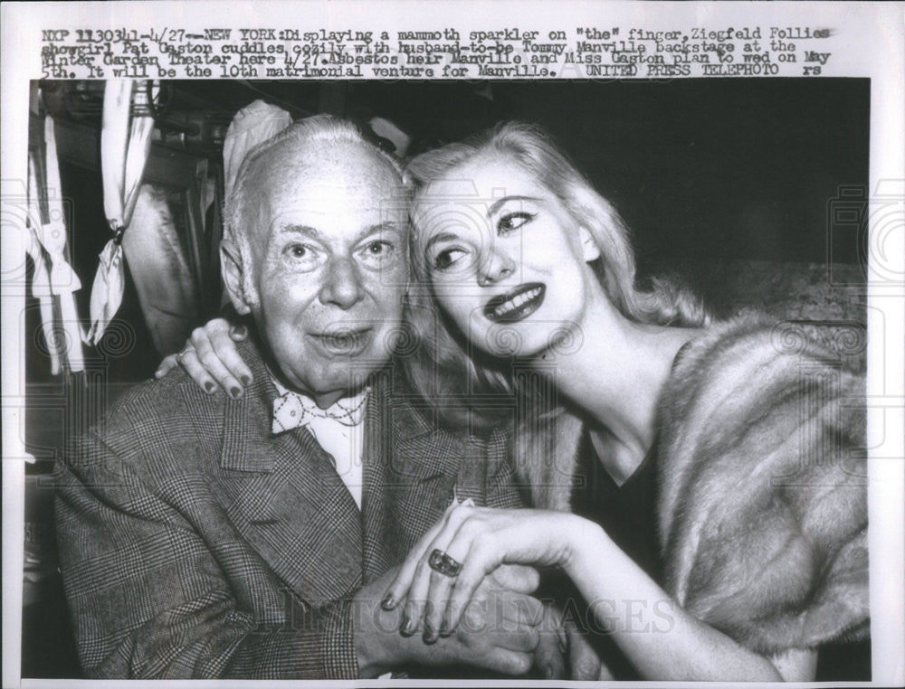 1927 Press Photo Tommy Manville, Pat Gaston - Historic Images