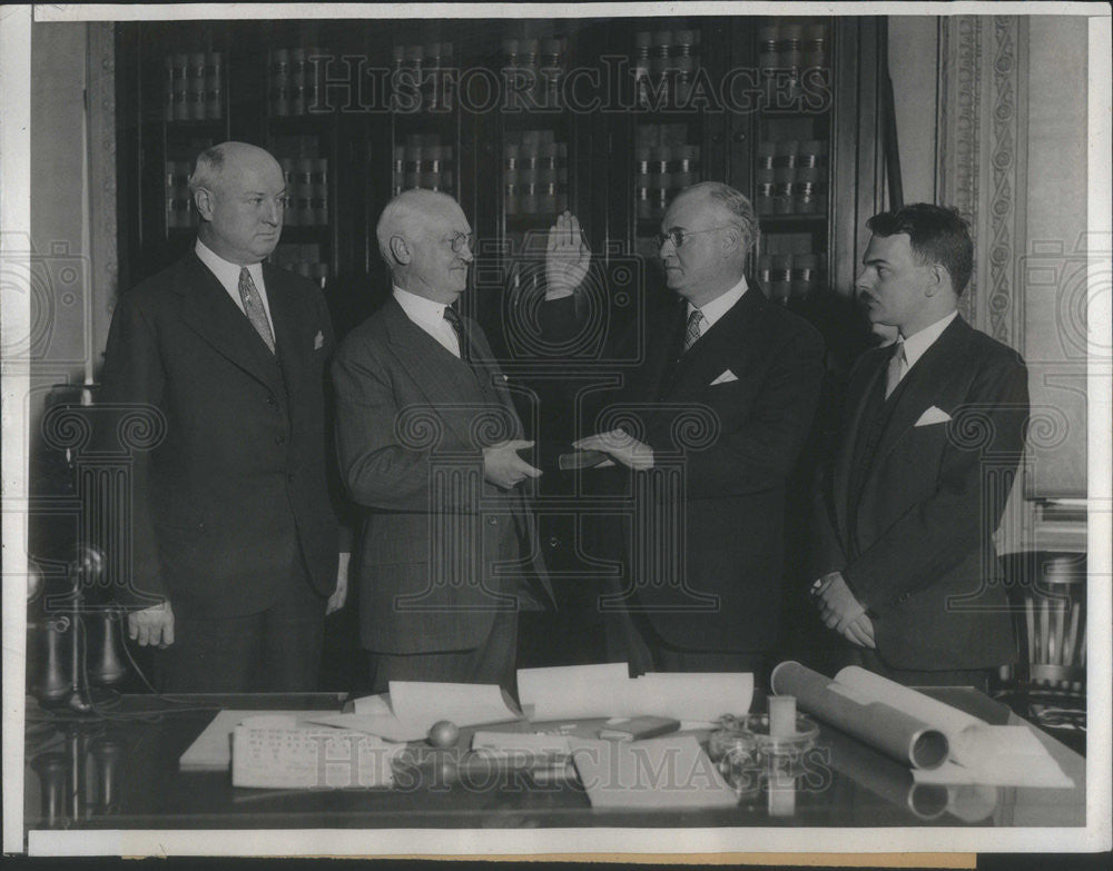 1933 Press Photo US District Attorney Martin Conboy President Roosevelt - Historic Images